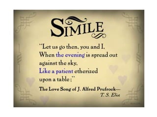 Simile Metaphor Personification