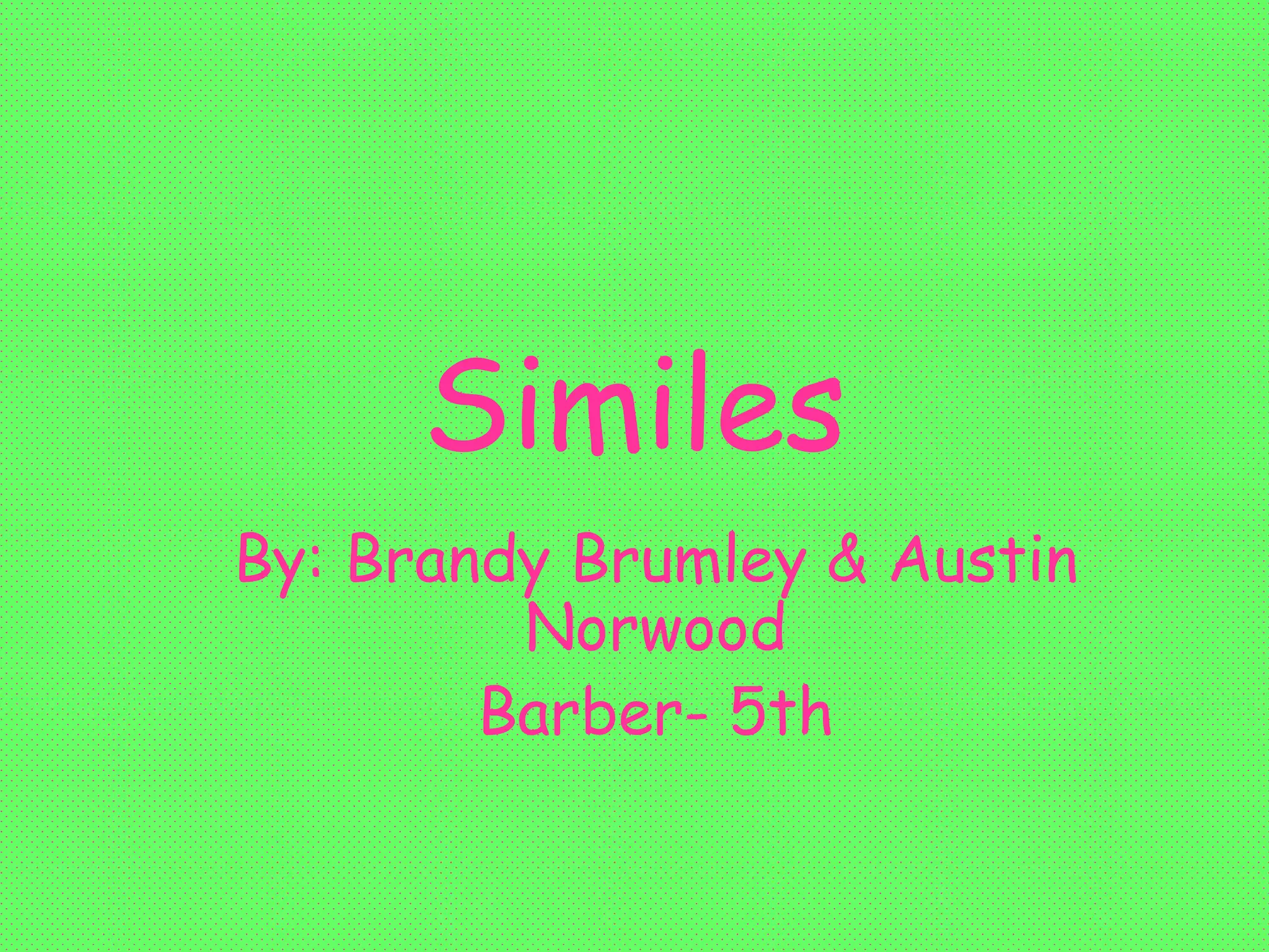 Similes | PPT