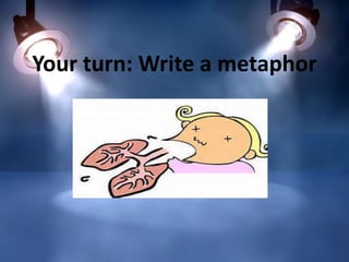 Your turn: Write a metaphor

 