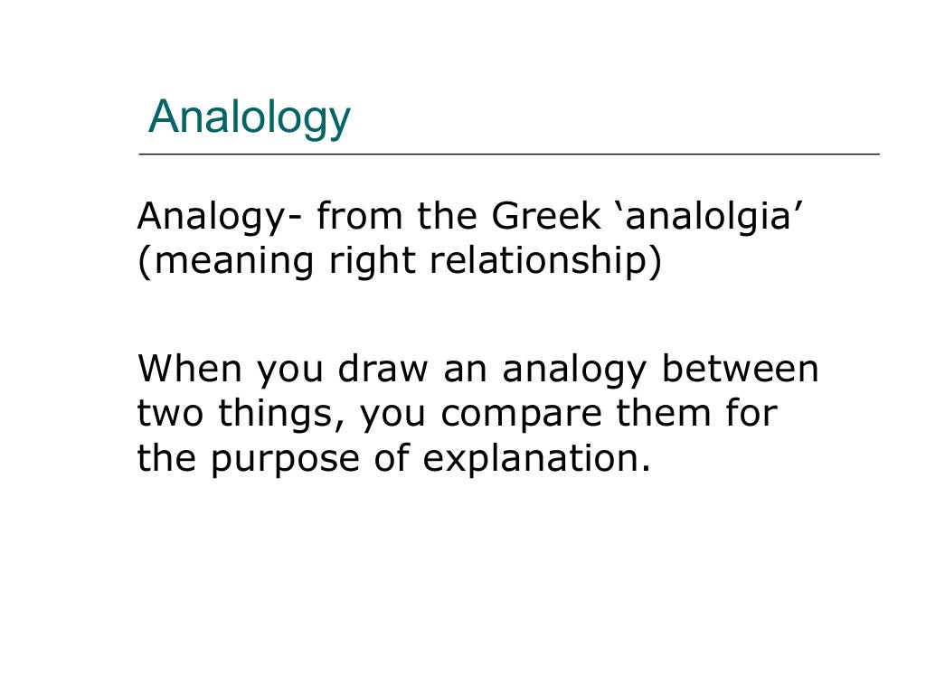 Similes and Analogies