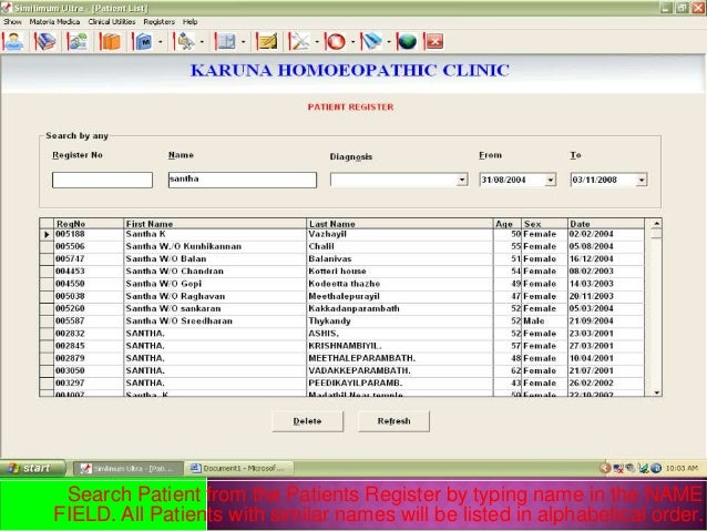 Homeopathy Software  Full Version