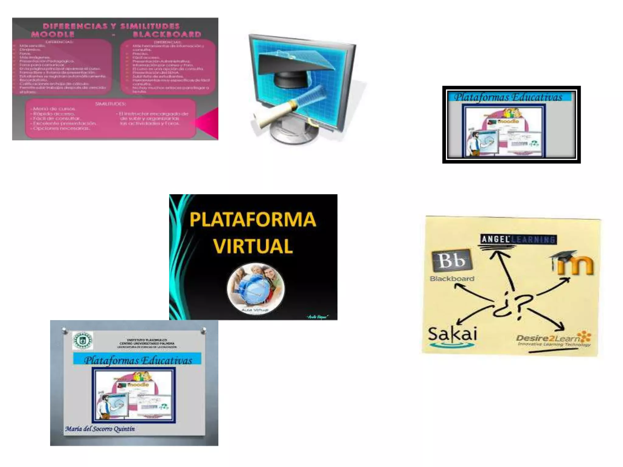 Similitudes y diferencias moodle