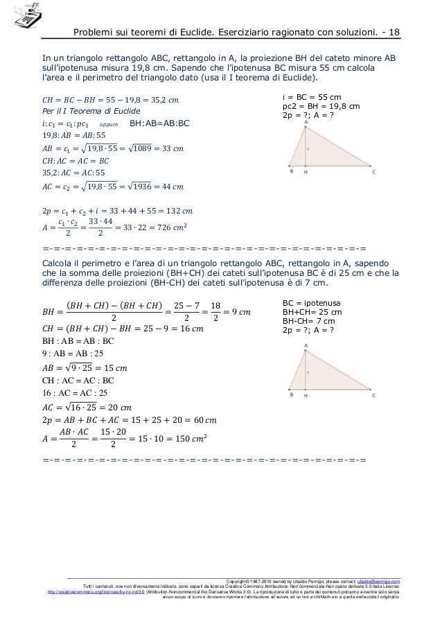 Similitudine Eserciziario Teoremieuclidemathubi
