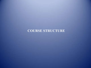 COURSE STRUCTURE
 