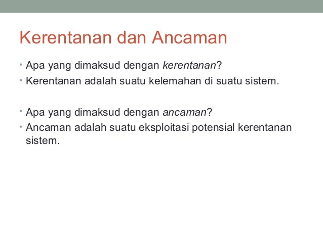 Sim keamanan sistem informasi