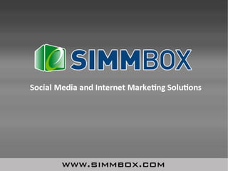 SimmBox Social Media & Internet Marketing Packages