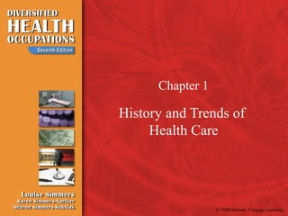 © 2009 Delmar, Cengage Learning
Chapter 1
History and Trends of
Health Care
 