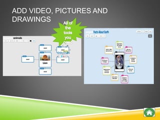 ADD VIDEO, PICTURES AND
DRAWINGS
 