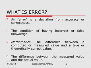 errors | PPT
