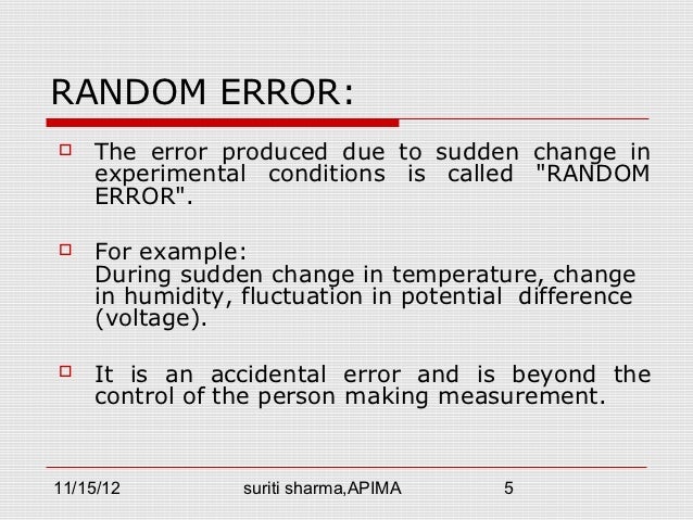 Errors
