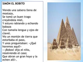 Simón el bobito teatro | PPTX