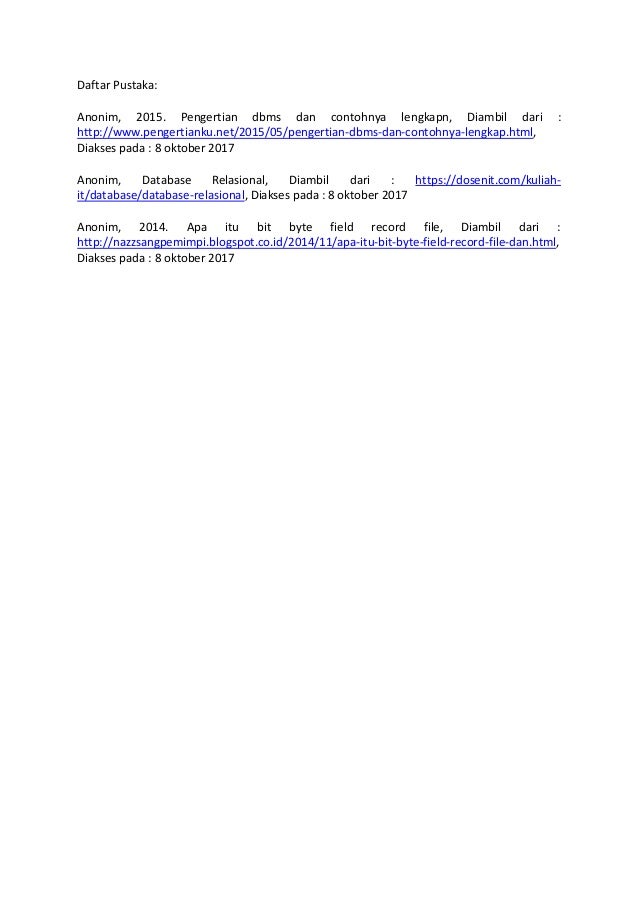 SIM 6,Novia Indriani, Hapzi Ali, Sistem Manajemen Database 