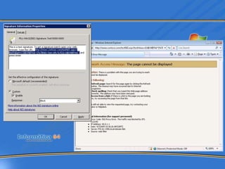 Adicionalmente a las funcionalidades citas anteriormente, TMG cuenta con características para paliar amenazas en las redes.Diferenciado entre dos funcionalidades:NIS.Características tradicionales de ISA Server.Introducción