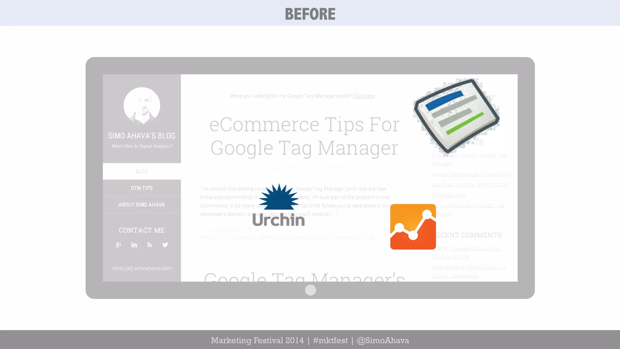 BEFORE 
Marketing Festival 2014 | #mktfest | @SimoAhava 
 