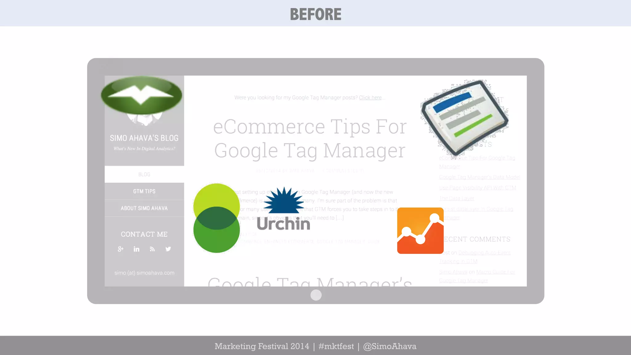 BEFORE 
Marketing Festival 2014 | #mktfest | @SimoAhava 
 