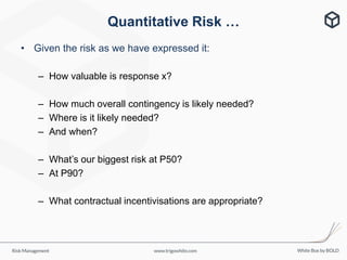 User friendly risk management - Simon White | PDF