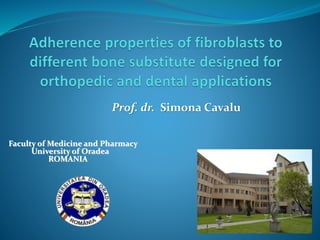 Prof. dr. Simona CavaluFaculty of Medicine and PharmacyUniversity of OradeaROMANIA  