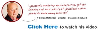 Simon Email Marketing Workshop testimonial