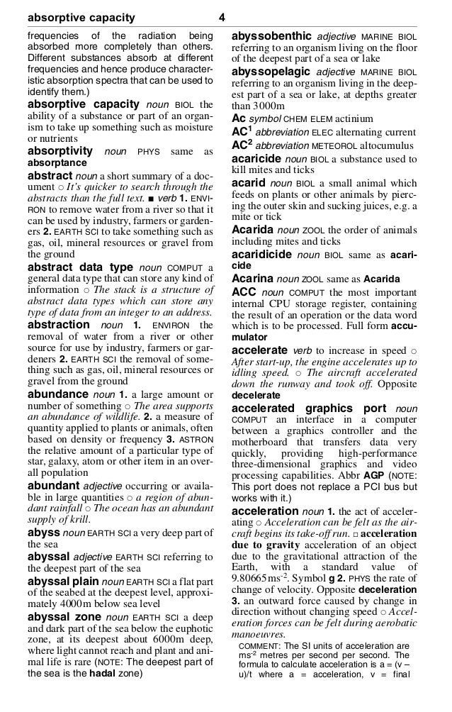 Dictionary of Science and Technology