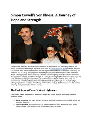 Simon Cowell’s Son Illness_ A Journey of Hope and Strength.docx