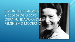 SIMONE DE BEAUVOIR
Y EL SEGUNDO SEXO,
OBRA FUNDADORA DEL
FEMINISMO MODERNO
 