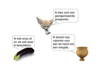 Ik trek erop uit en zie wel waar ik terechtkom. Ik kies voor een georganiseerde groepsreis. Ik bereid mijn vakantie voor  aan de hand van een reisgids. 