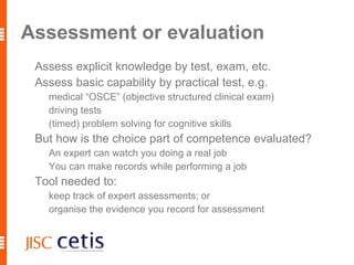 Explicit, verbalisable knowledge “Do you know...” e.g. do you know about the world; people; society 