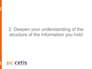 e.g. what could be moved for... Personal development planning including records of achievements Reflective logs 
