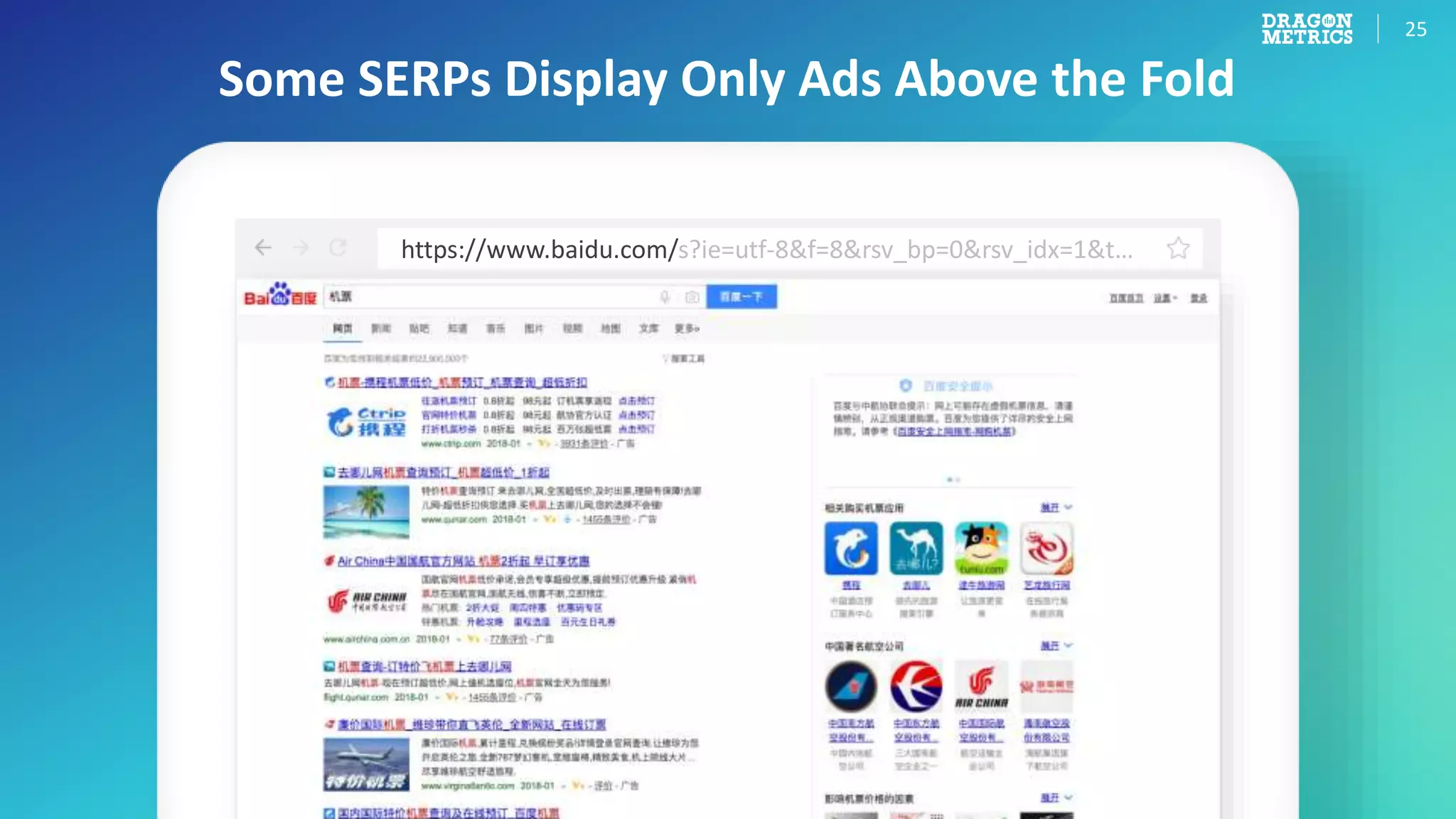 25
Some SERPs Display Only Ads Above the Fold
https://www.baidu.com/s?ie=utf-8&f=8&rsv_bp=0&rsv_idx=1&t…
 