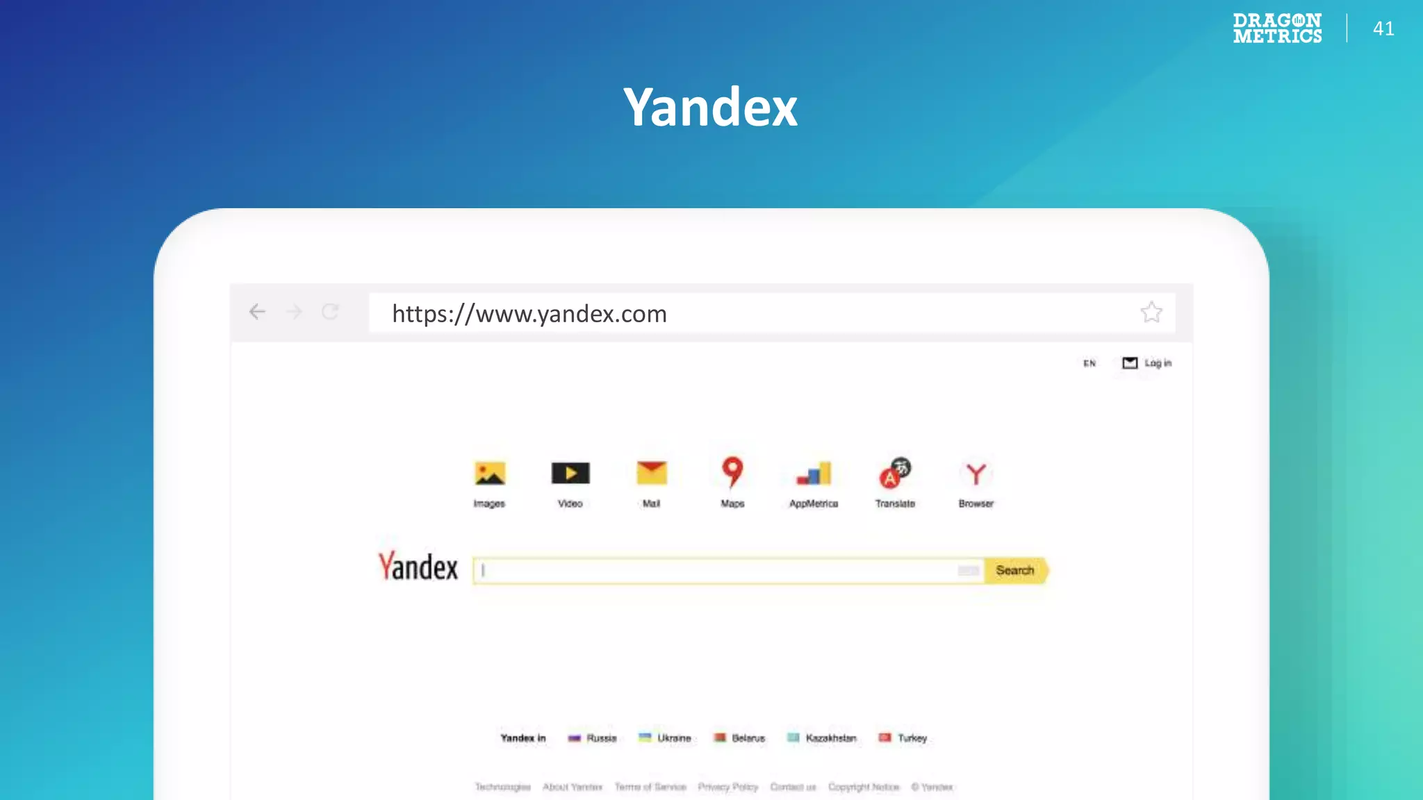 41
Yandex
https://www.yandex.com
 