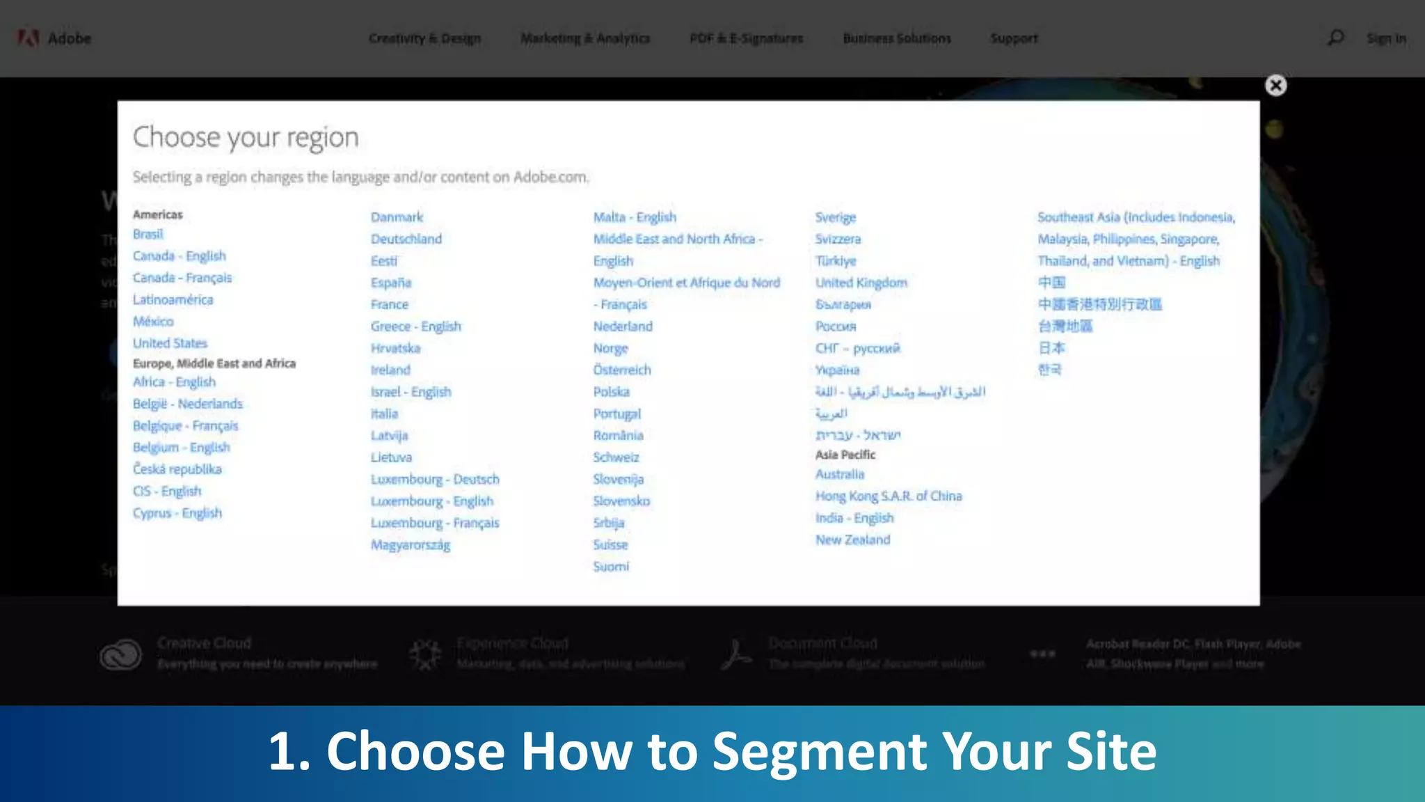 511. Choose How to Segment Your Site
 