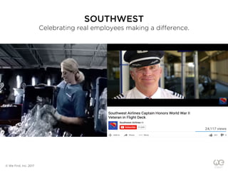 SOUTHWEST
Celebrating real employees making a difference.
© We First, Inc. 2017
 