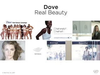 Dove
Real Beauty
© We First, Inc. 2017
 