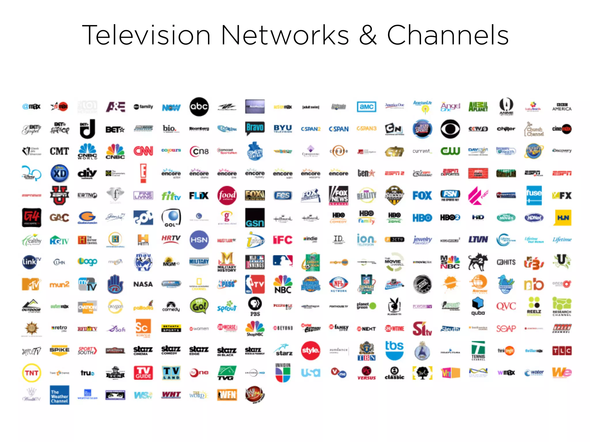 Television Networks & Channels
 