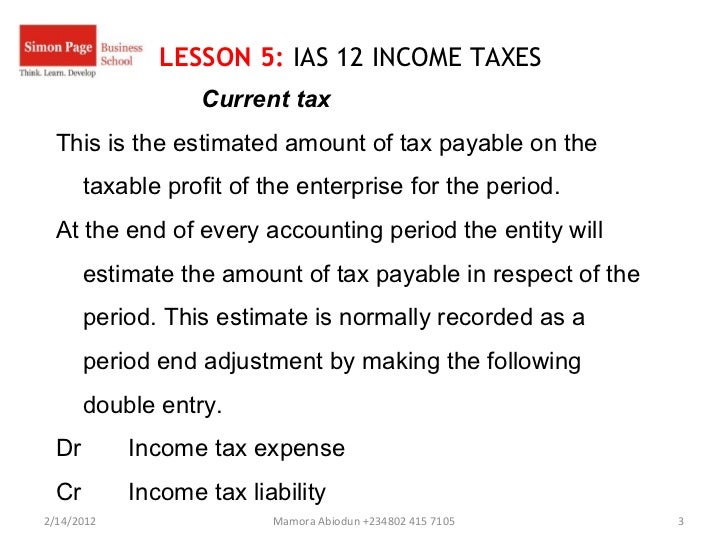IAS 12 TAX
