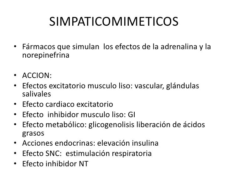 Simpaticomimeticos