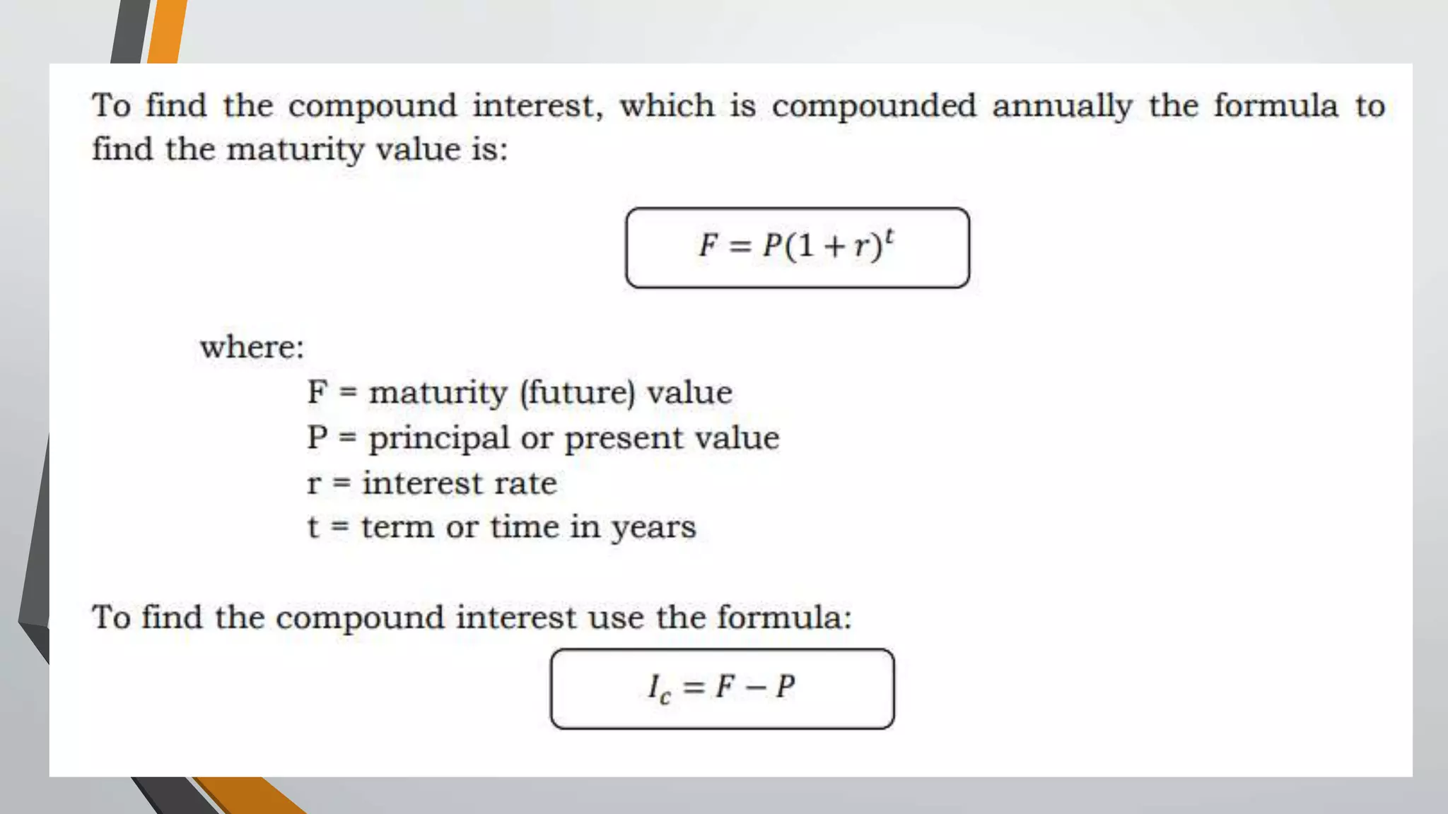 SIMPLE-and-COMPOUND-INTEREST.pptx | Stocks and Bonds | Personal Investing