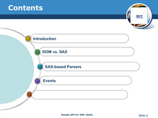 Simple API for XML | PPT