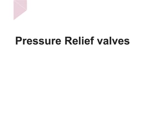 Pressure Relief valves
 