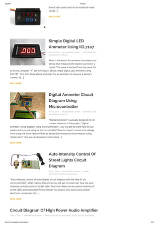 100 simple circuit diagram projects | PDF