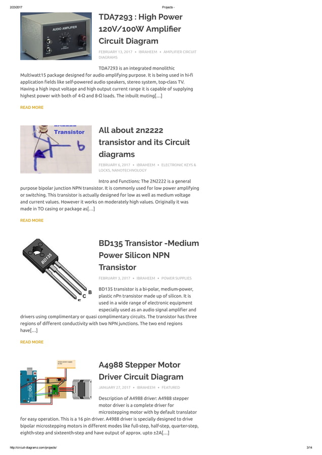 100 simple circuit diagram projects | PDF