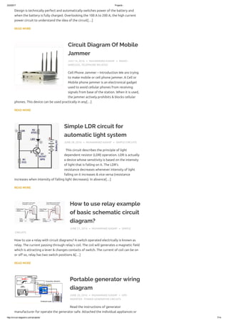 100 simple circuit diagram projects | PDF
