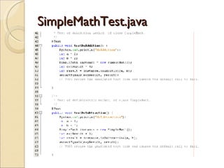 Simple Unit Testing With Netbeans 6.1 | PPT | Programming Languages ...