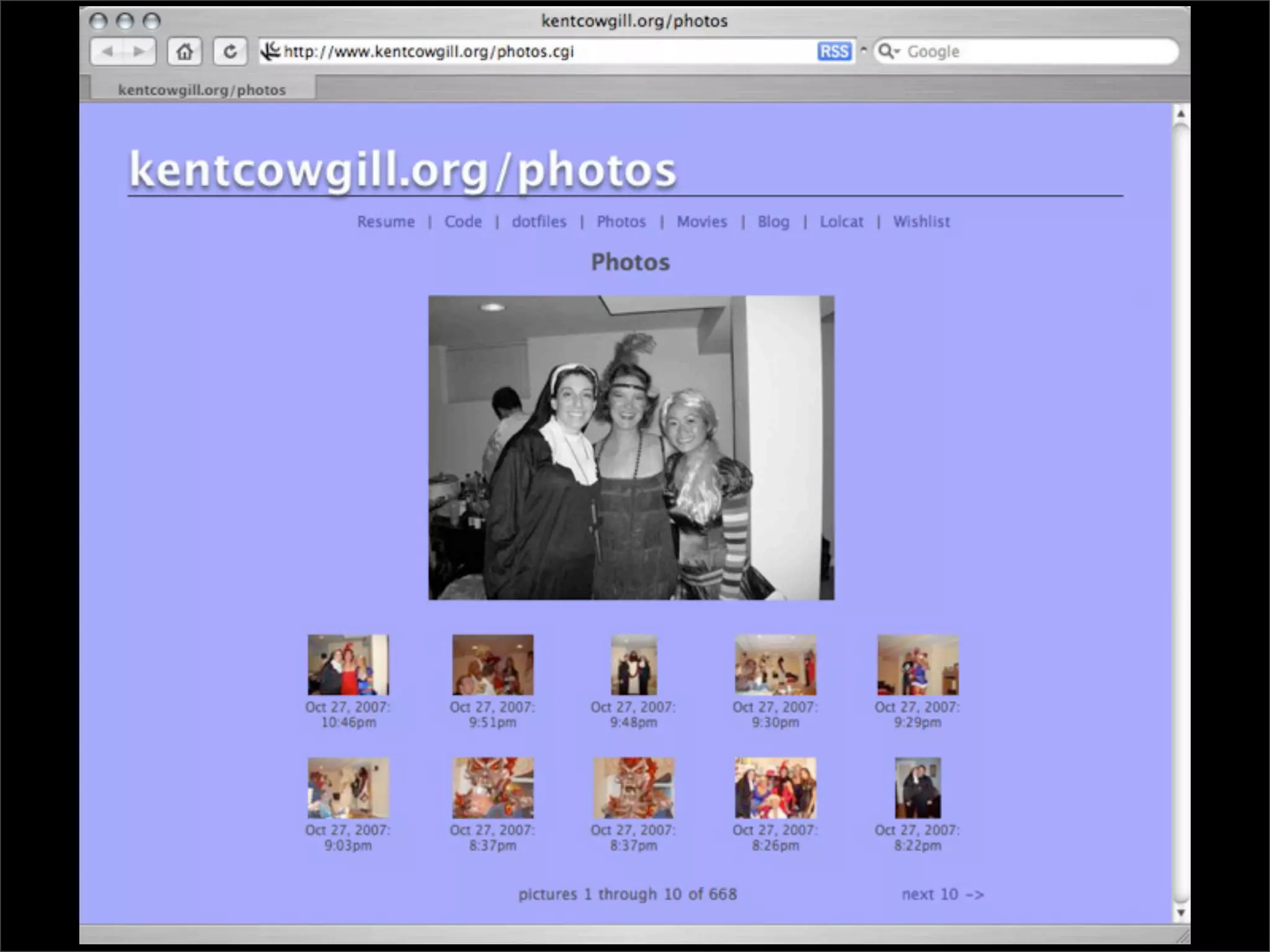 Simple Photo Processing and Web Display with Perl