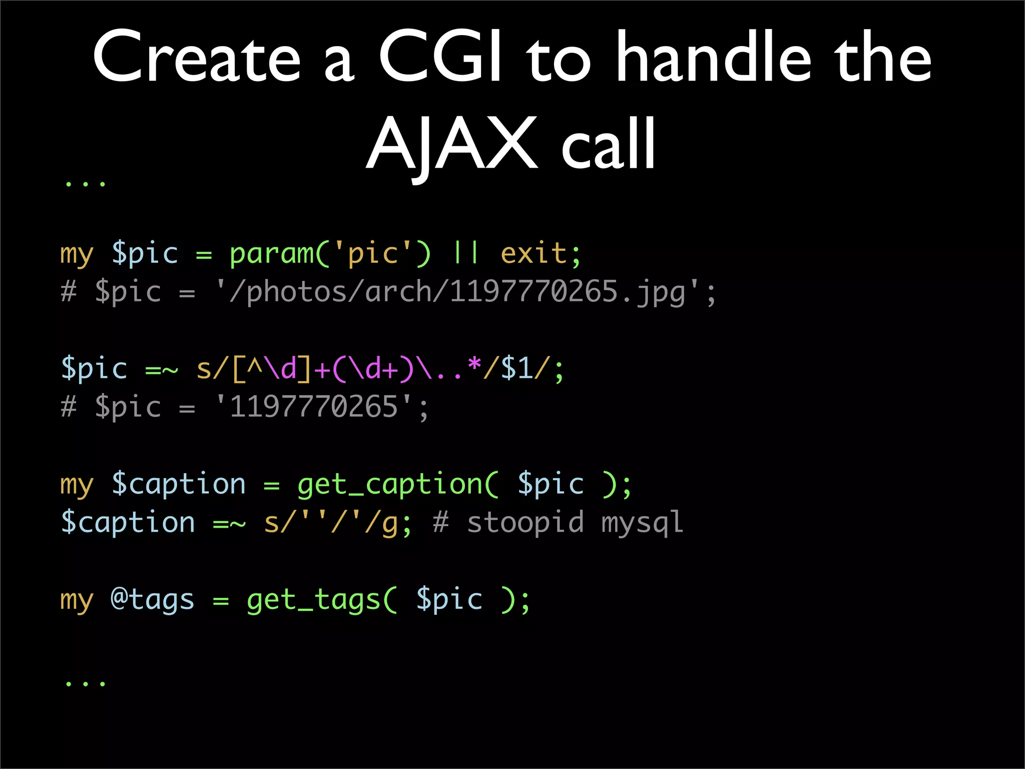 Simple Photo Processing and Web Display with Perl