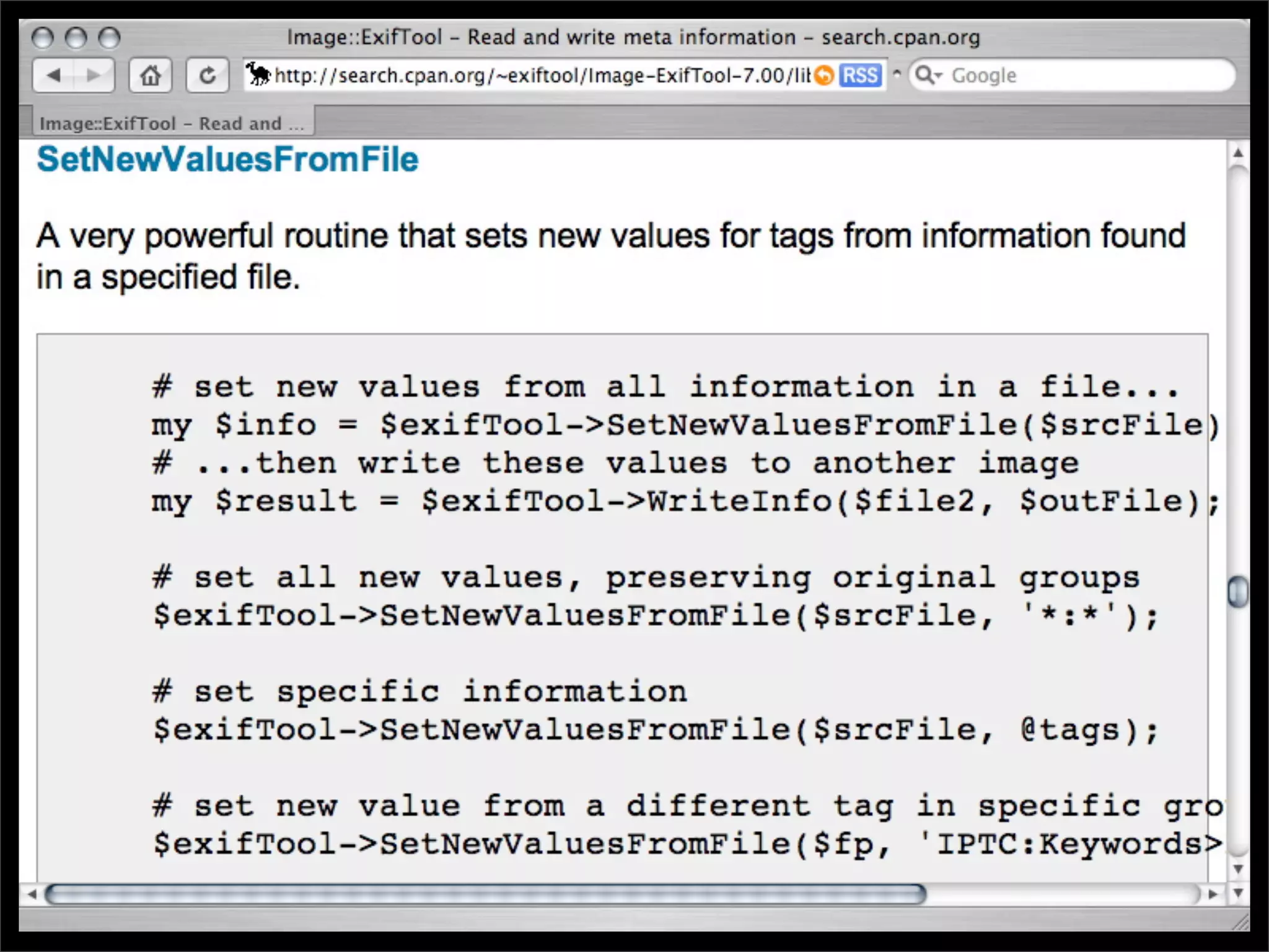 Simple Photo Processing and Web Display with Perl