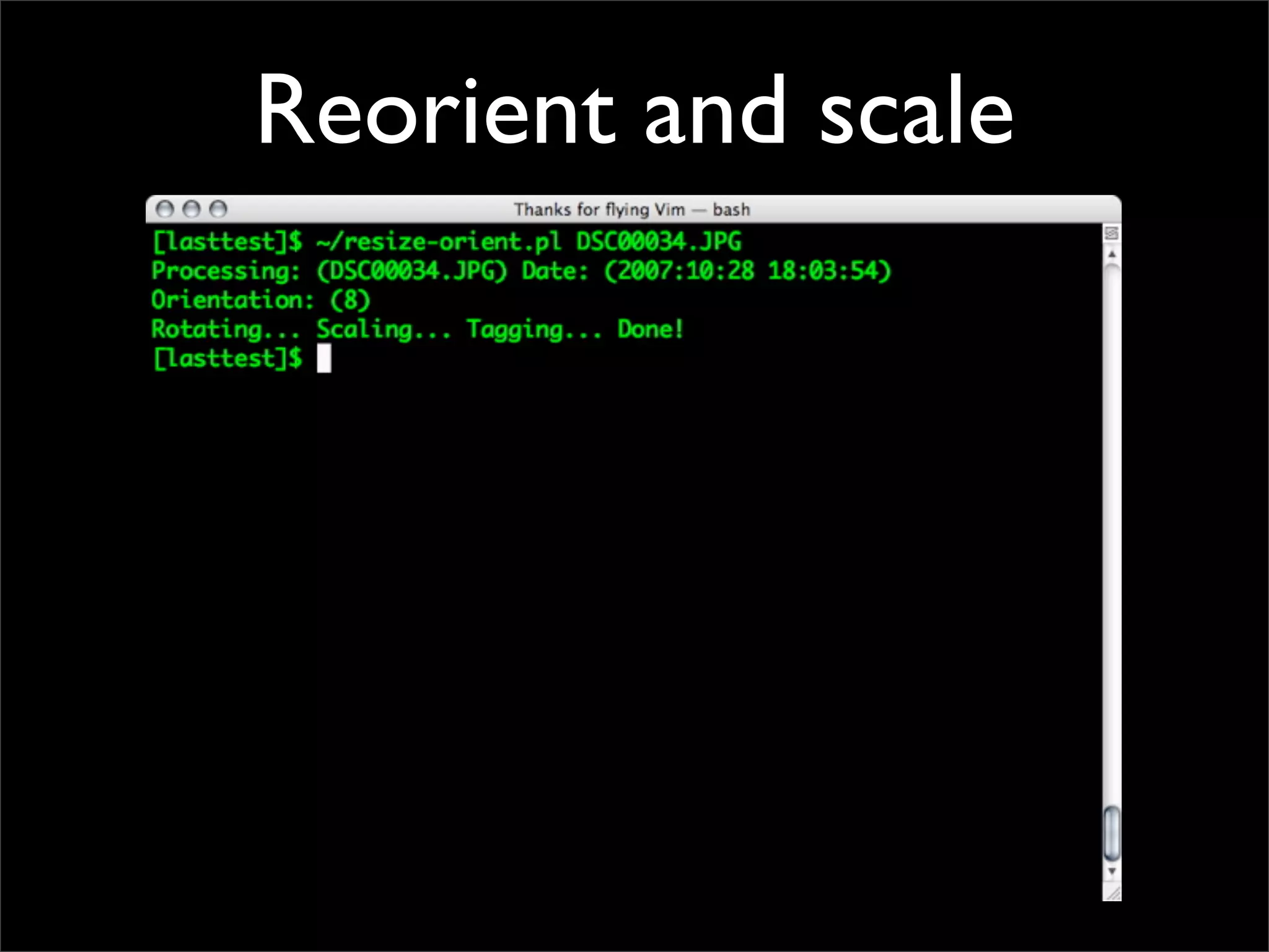 Simple Photo Processing and Web Display with Perl
