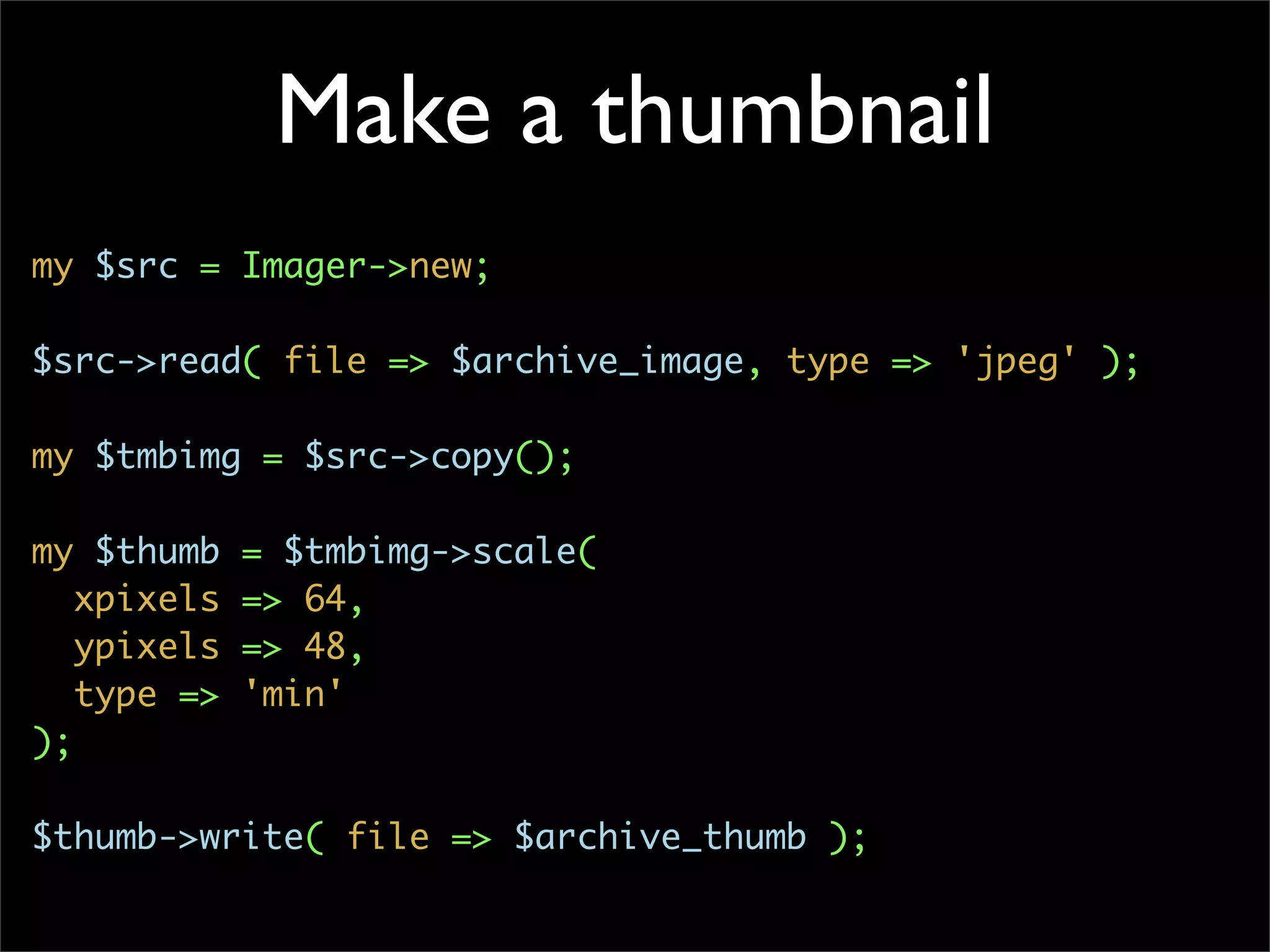 Simple Photo Processing and Web Display with Perl