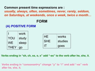Simple Present Tense Exercise for Senior High School | PPT