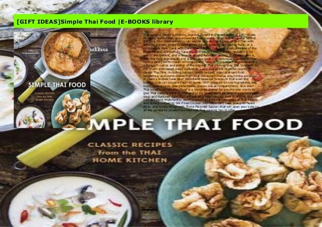 Gift Ideas Simple Thai Food E Books Library